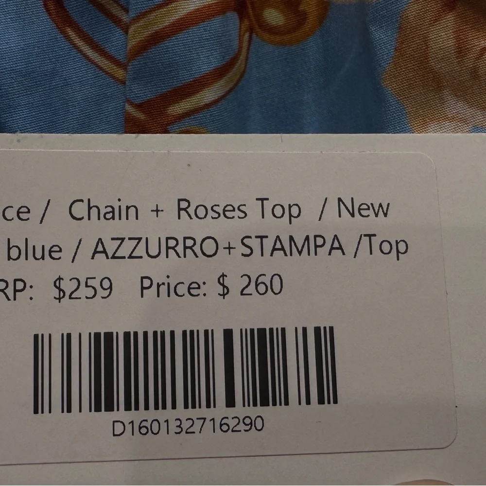Versace Blue Chain and Rose Top 10Y BNWT - Picture 3 of 11